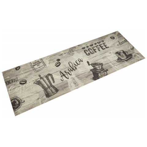 Tappeto Da Cucina Lavabile Grigio Caffè 60x180 Cm In Velluto - Foto 1