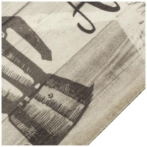 Tappeto Da Cucina Lavabile Grigio Caffè 60x180 Cm In Velluto - Foto 3