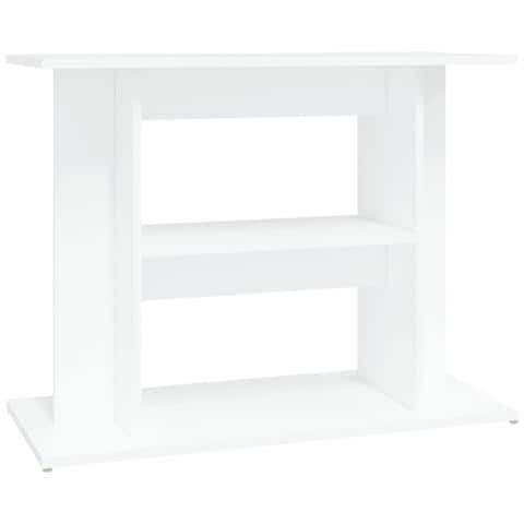Supporto per Acquario 80x35x60 cm in Legno Multistrato Bianco - Foto 1