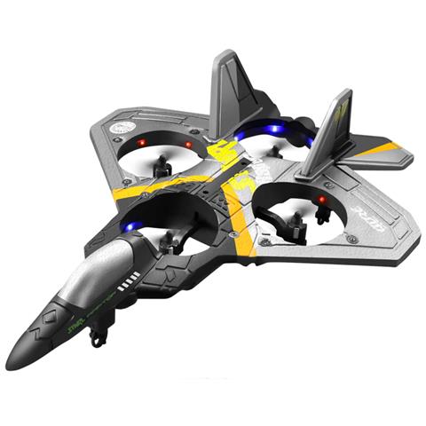 Aereo Telecomandato 2.4ghz Rotazione 360° - Modello Rafale, Grigio - Foto 1