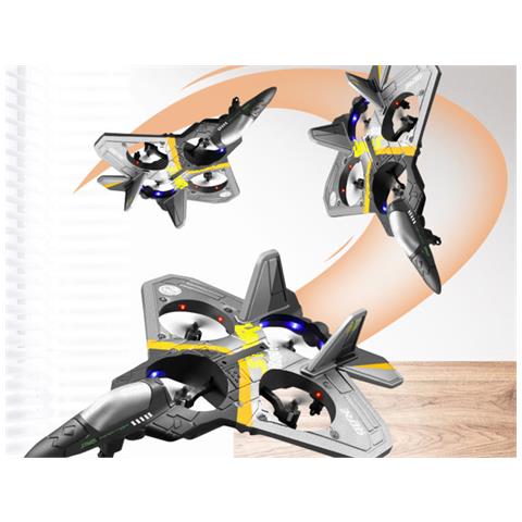 Aereo Telecomandato 2.4ghz Rotazione 360° - Modello Rafale, Grigio - Foto 2