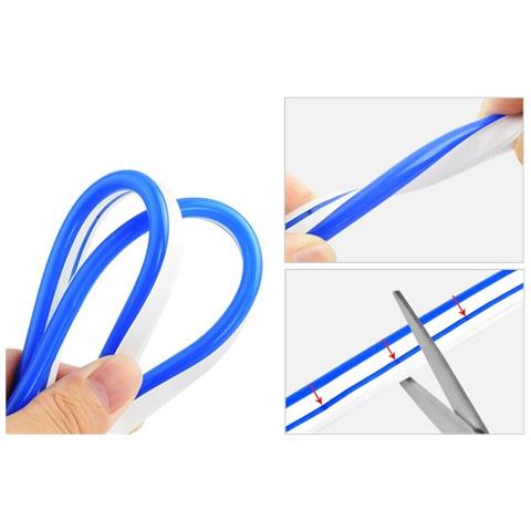 Striscia Led Azzurro Turchese Per Scritte Insegne Luminose Strip Flessibile 5 Mt - Foto 3