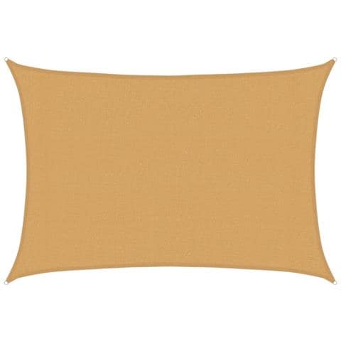 Vela Parasole 160 G /m Rettangolare Sabbia 3x4,5 M In Hdpe - Foto 1