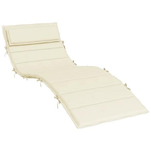 Cuscino Per Lettino Crema 180x60x3 Cm In Tessuto Oxford - Foto 2