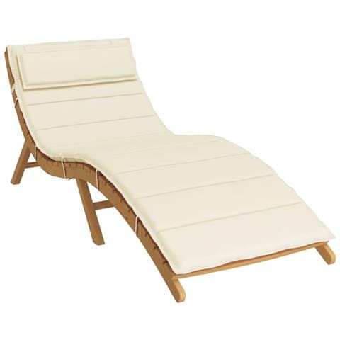 Cuscino Per Lettino Crema 180x60x3 Cm In Tessuto Oxford - Foto 3