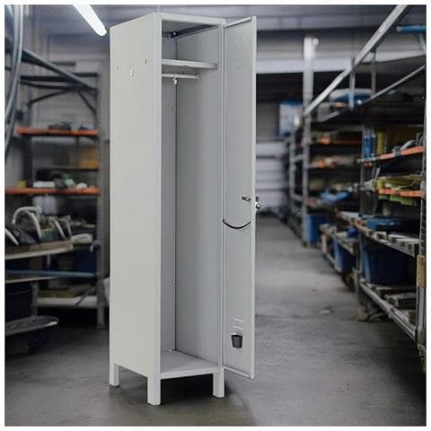 Armadio Spogliatoio In Metallo 36x34xh180 Cm 1 Anta Con Serratura Antiscasso Prometal - Foto 2
