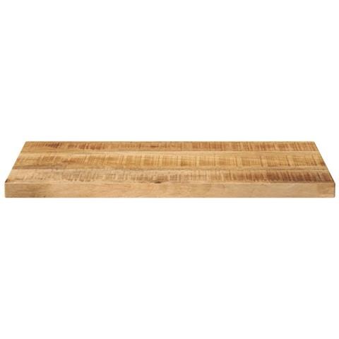 Piano Per Tavolo 40x30x3,8cm Rettangolare Legno Di Mango Grezzo - Foto 3