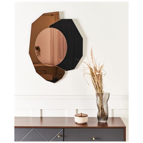 Specchio Troyon 62 Cm 80 Cm Oro Rosa - Foto 1