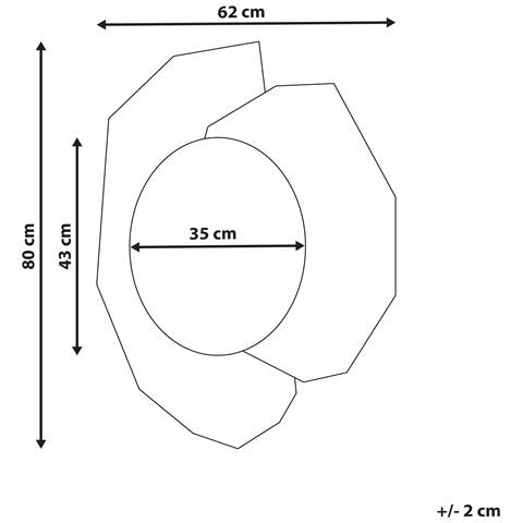 Specchio Troyon 62 Cm 80 Cm Oro Rosa - Foto 6
