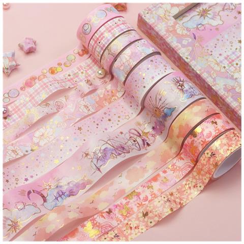 Set Di Nastri Decorativi Washi Fai-da-te Per Journaling E Artigianato - Foto 4