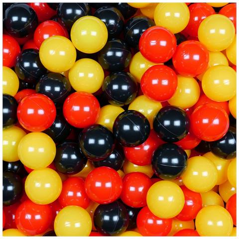 Ballen Voor Ballenbak 7cm 500st Geel, Rood, Zwart - Foto 1