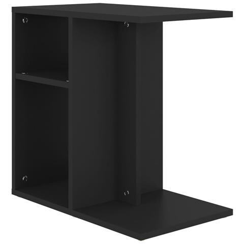 Lusso Casadino -  Tavolino Nero 50x30x50 Cm In Legno Multistrato - Foto 1