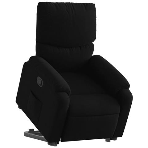 Poltrona Alzapersona Reclinabile Nera In Tessuto - Foto 2