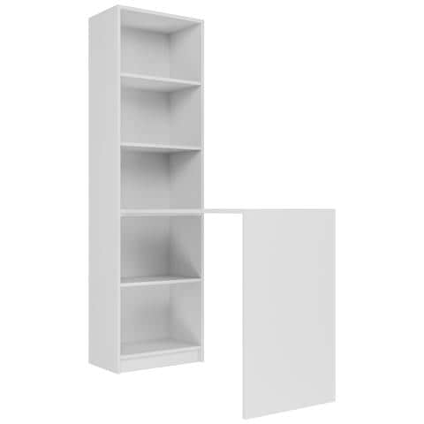 R50 BIEL Z BIURKIEM scrivania per computer Bianco - Foto 1