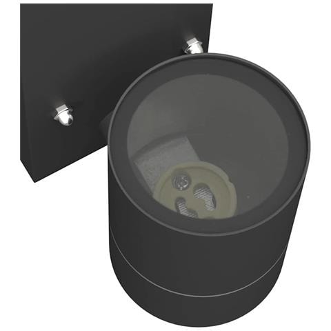 Luci da muro esterne 2 pcs Acciaio Inossidabile Nero IP44 - Foto 9