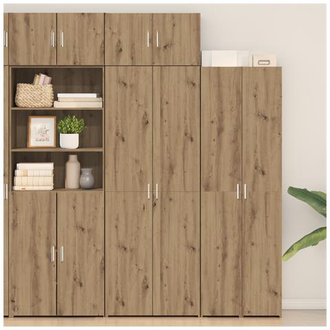 Credenza  Rovere Artigianale 70x42.5x225 cm Legno ingegnerizzato, Armadio a Muro  Rovere Artigianale 70x42.5x40 cm Legno ingegnerizzato - Foto 2