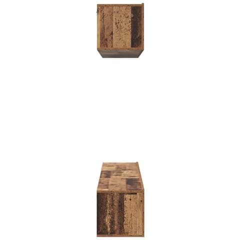 Set di mobili TV 5 pcs Legno vecchio Media Legno multistrato - Foto 9