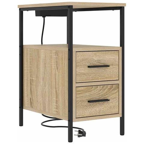 Armadio da Notte con cassetto rovere sonoma 30 x 48 x 61 cm - Foto 1