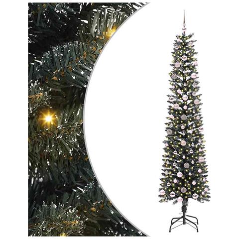 Albero di Natale artificiale con 300 LED Verde 240 cm - Foto 1