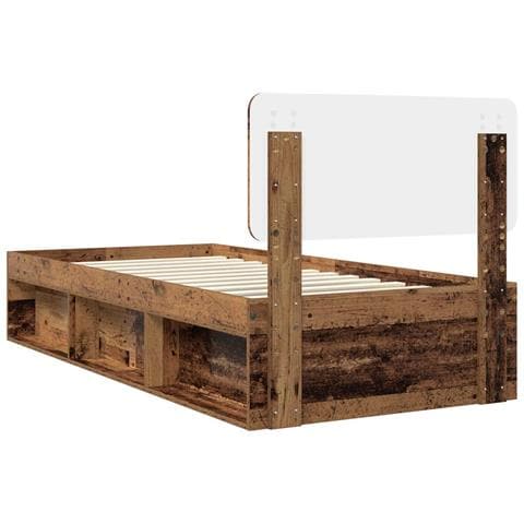 Struttura del letto Legno vecchio 90 x 200 cm Pino massello - Foto 9