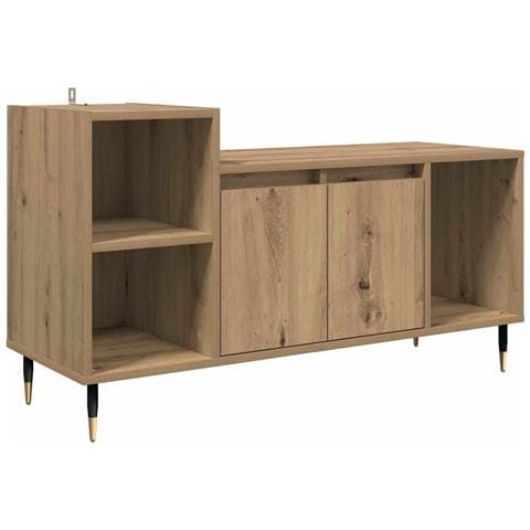 Mobile TV Rovere artigianale 100 x 35 x 55 cm Legno multistrato - Foto 1