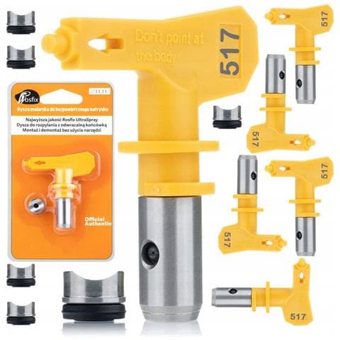 Ugello Di Spruzzatura Modello 517 - Set 5 Pezzi | Larghezza 30 Cm, Compatibile Con Graco, Titan, Wagner | Alta Qualità E Durata - Foto 1
