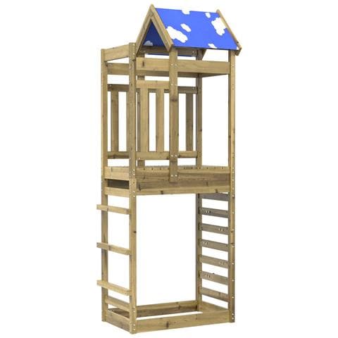 Torre da Gioco Marrone Legno Impregnato Solido - Foto 1