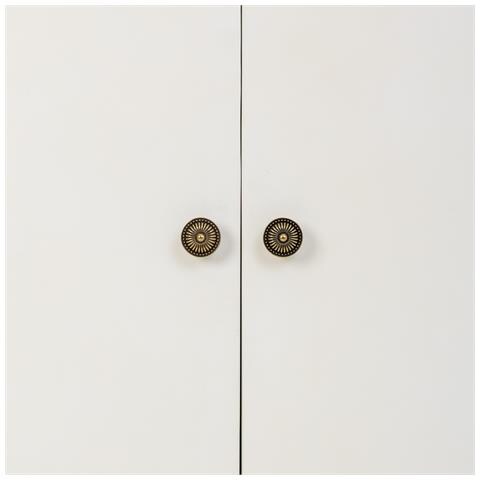 Tavolino Da Ingresso In Legno Bianco 106x37x105h Cm - Foto 8