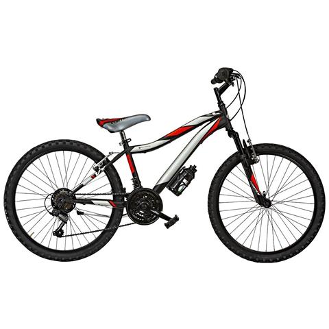 Bici Da Uomo Mountain Bike 26 Bicicletta Mtb Vx26sf Vortex Cambio 18v E Forcella Ammortizzata - 43 Nero Argento Rosso Opaco - Foto 1