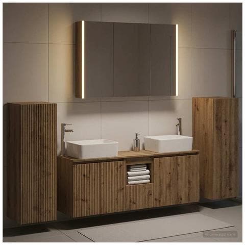 Set di mobili per il bagno 6 pcs Rovere Artigianale - Foto 2
