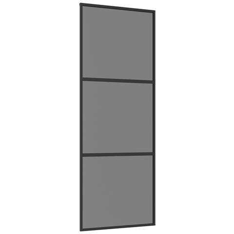 Porta scorrevole 76 x 205 cm Vetro Temperato e Alluminio - Foto 1