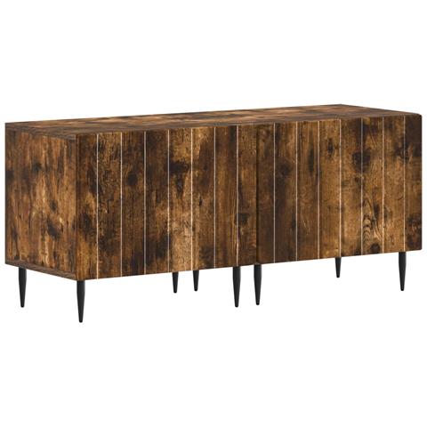 Mobile TV LED a 5 pezzi Rovere Fumo Legno ingegnerizzato - Foto 9