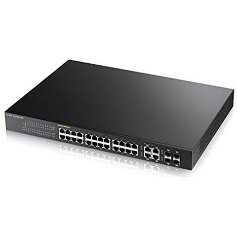 SWITCH ZYXEL GS1920-24HP-EU0101F 24P Giga PoE +4P Dual Personality GIGA-IPv6, VLAN, Rack 19" Gar. a vita - Foto 2