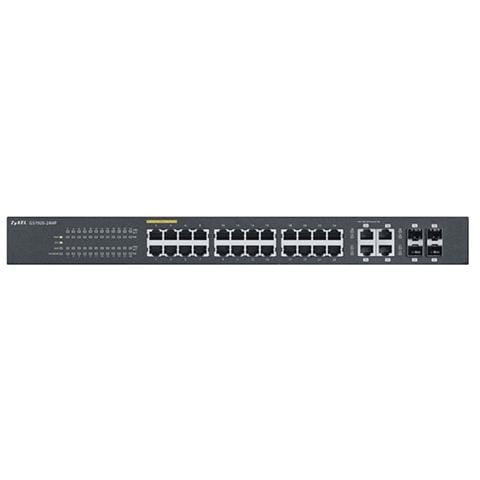 SWITCH ZYXEL GS1920-24HP-EU0101F 24P Giga PoE +4P Dual Personality GIGA-IPv6, VLAN, Rack 19" Gar. a vita - Foto 1