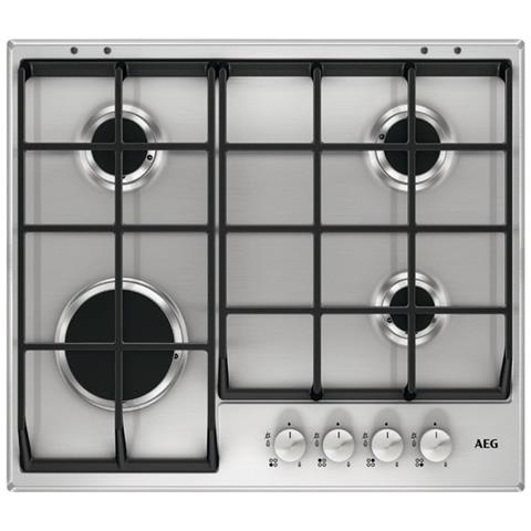 AEG - Piano Cottura HG 654350 SM a Gas 4 Fuochi Gas Colore Inox - ePRICE AEG - Piano Cottura HG 654350 SM a Gas 4 Fuochi Gas Colore Inox - ePRICE