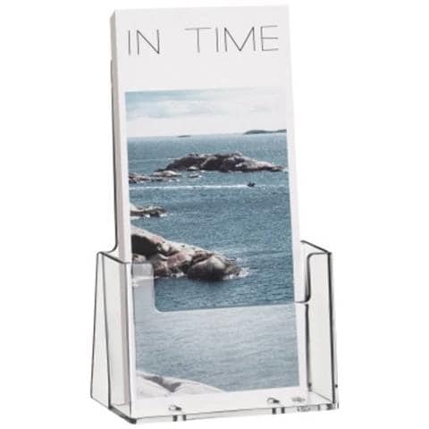 Porta Depliant Trasparente 116 Mm X 186 Mm X 65 Mm Numero Scomparti 1 - Foto 1
