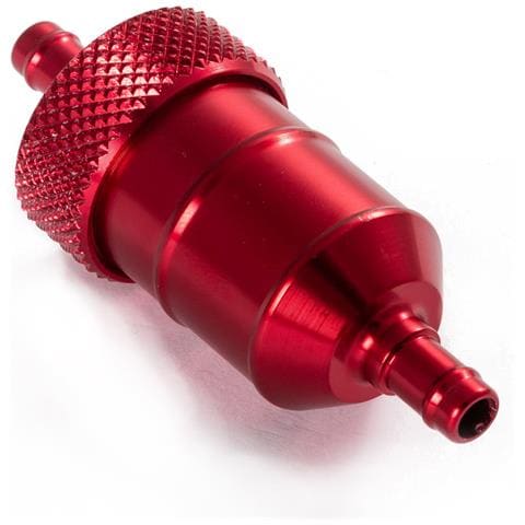 Filtro Benzina Moto Kart Scooter Custom Auto Lavabile Motori Rasaerba Rosso - Foto 1