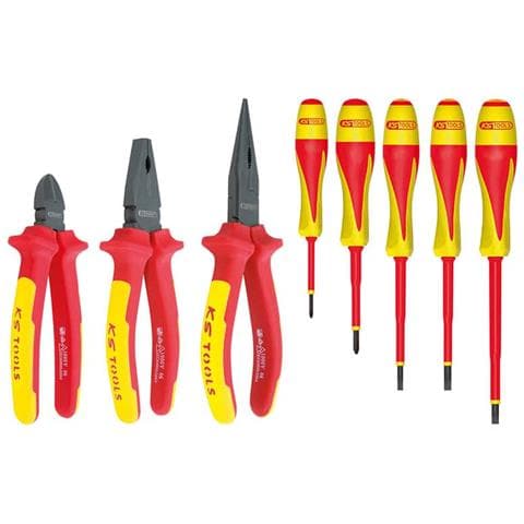 Set Di Pinze E Cacciaviti Isolati Tools Ergotorque Ultimate - 8 Pezzi - 117.1105 - Foto 2