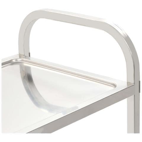 Carrello Da Cucina A 5 Livelli 107x55x147 Cm In Acciaio Inox - Foto 2