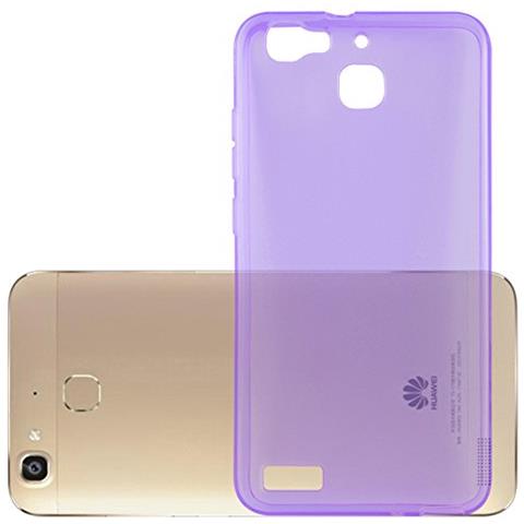 Custodia Compatibile Con Huawei G8 Mini / Enjoy 5 In Viola Trasparente - Coperchio Protettivo In Silicone Tpu Flessibile - Foto 1