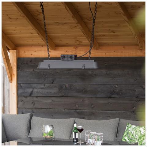 Radiatore Royal Diamond Dark Carbonio Oro Hanging 2500 W Nero - Foto 2