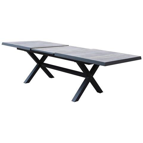Gres - Tavolo Da Giardino Allungabile In Alluminio E Gres - Foto 2