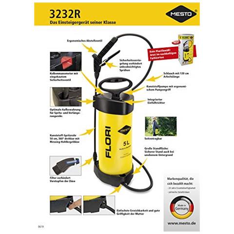 Compr. Pressione Flori Spruzzatore - 5l - Foto 2