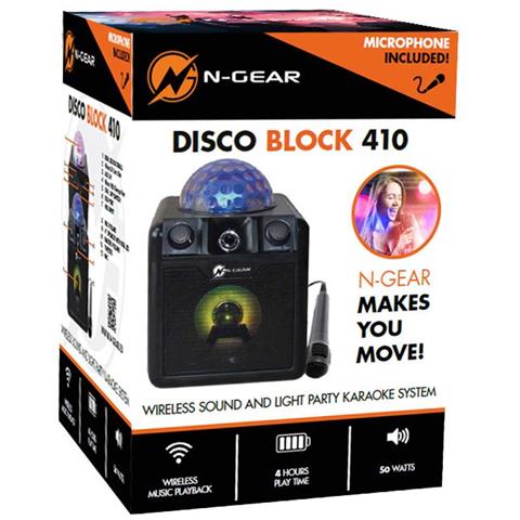 Altoparlante Portatile Bluetooth E Disco Karaoke The Disco Block 410 50 W, Portatile, Connessione Wireless, Nero, Bluetooth - Foto 12