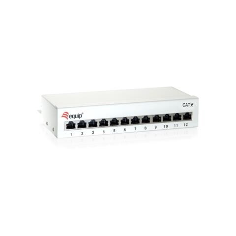 12 x RJ-45 Cat. 6, Grigio, IEEE 802.3, IEEE 802.5, RJ-45, Oro, Cat. 6, ISO / IEC 11801, EN50173, ANSI / TIA / EIA 568 - Foto 1