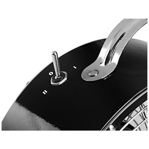 Ventilatore da Tavolo retrò VE-5966, Acciaio, Nero - Foto 2