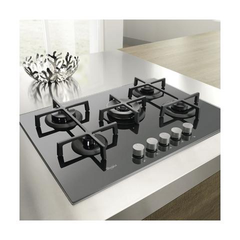 WHIRLPOOL - Piano Cottura GOA 7523 / NB a Gas 5 Fuochi Gas 73 cm Colore  Nero - ePRICE