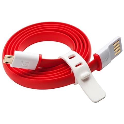 DATACABLE, USB A, Micro-USB B, Maschio / maschio, Dritto, Dritto, Rosso, Bianco - Foto 1