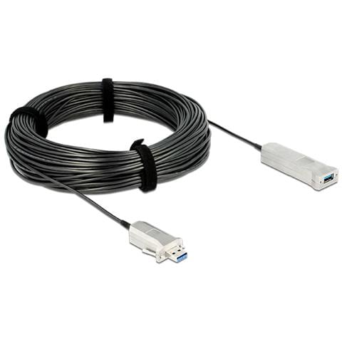 50m USB3.0-A + USB Micro-B / USB3.0-A 50m USB A / Micro-USB B USB A Nero, Argento cavo USB - Foto 2