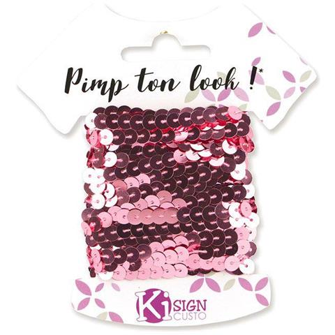 6 Nastri Glitter 6 M - Rosa Indiano - Foto 1